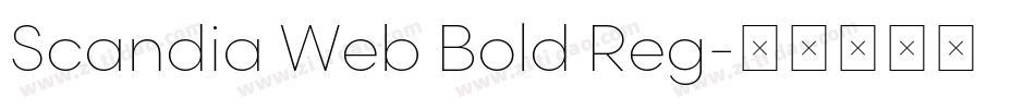 Scandia Web Bold Reg字体转换